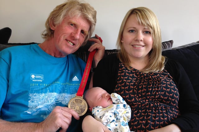 Peter Fendley (grandad), Nathan Peter Fendley (grandson) and Samantha Fendley (daughter-in-law) pictured in 2014