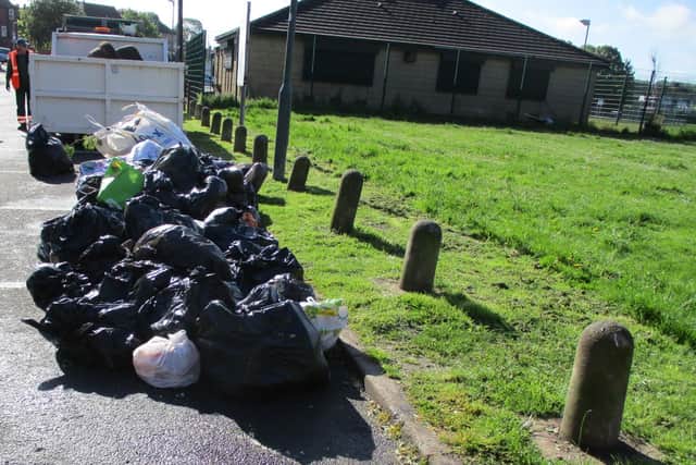 More than six and a half tonnes of rubbish has been collected from the area.