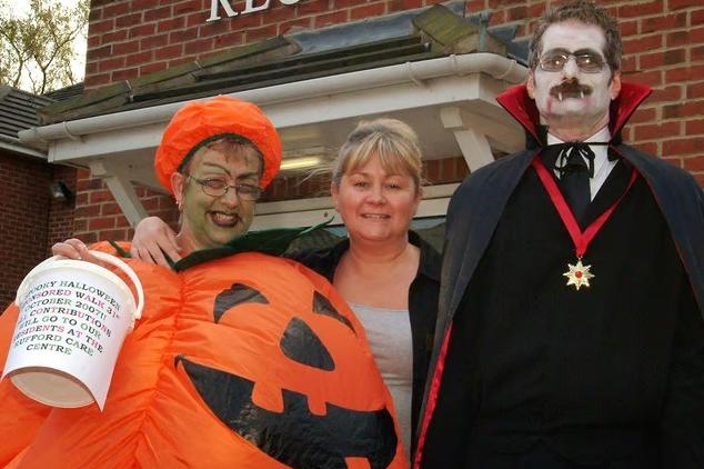 Staff from Rufford Care Centre on Gateford Road stepped out in style for a sponsored Halloween walk to raise funds for their residents. Pictured (from left) are senior care assistant Sue Smith, centre manager Alison Dauris, and care assistant Antony Hince
