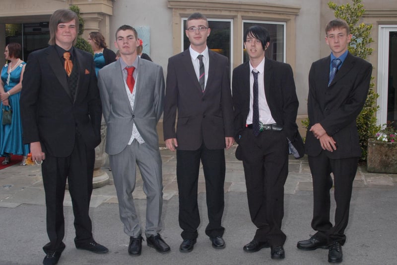 Students at Portland Comprehensive School prom in 2010.