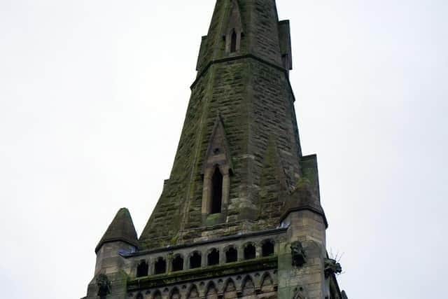 The landmark spire of St John’s Church Worksop