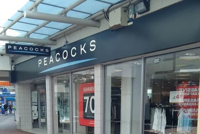 Peacocks, in the Priory Centre, is set to close