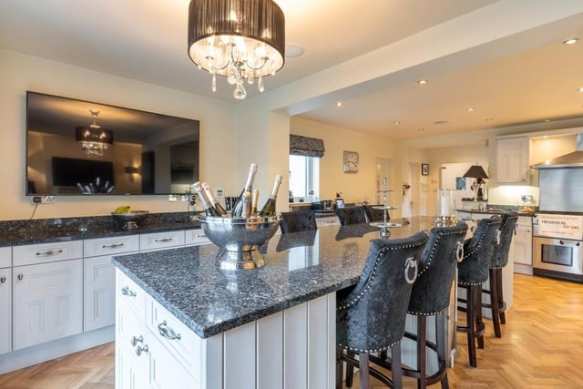 Let's launch our photo gallery of Freshfields by putting the champagne on ice in the open-plan living kitchen, whichis at the heart of the main house. Sleek, modern and luxurious, it is quite a room.