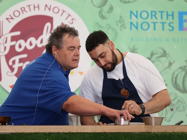 Harvey Perttola, who starred on Great British Menu 2022, impressed visitors with his chef skills.