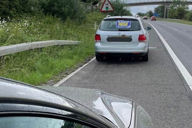 A Volkswagen driver was caught speeding at 100 mph on the M1 in Derbyshire.