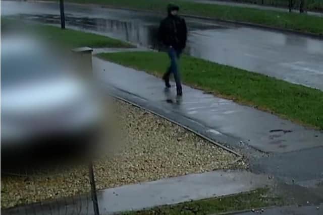 Nottinghamshire Police are keen to speak to this man, captured on CCTV walking along Leafield, close to the cemetery at around the time the victim was attacked.