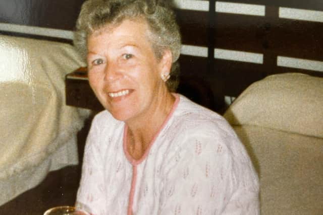 Jean Beddows, pictured here in 1989, has been kicked out of her Shireoaks care home after just two weeks