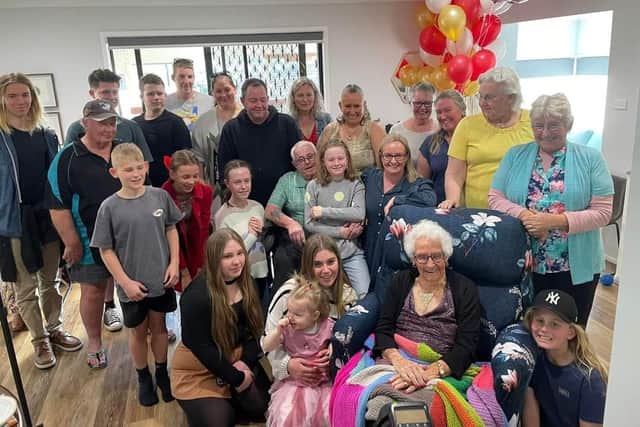 Edith Clark partied the day away with her family as she celebrated her 100th birthday.