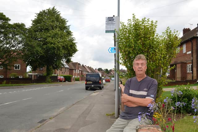Philip Hall can no longer park outside his home due to new bus stop clearway