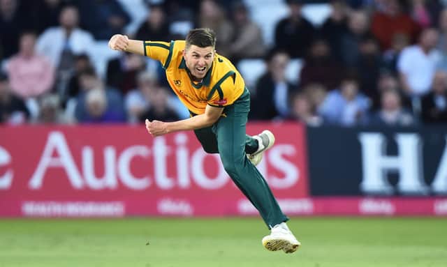 Harry Gurney has signed a new one-year deal with the Notts Outlaws. (Photo by Nathan Stirk/Getty Images)