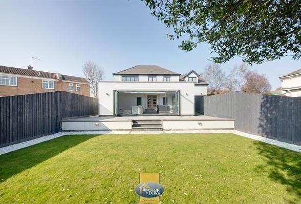 Gardens to the front and rear. The rear being well enclosed with granite extensive paved patio and steps down to the lawn. There are flood and step lights plus external sockets and an outside tap.