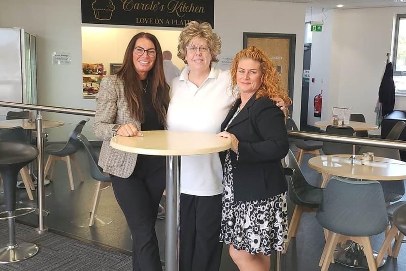 Carole’s Kitchen has officially opened at the Worksop Turbine on the Shireoaks Triangle Business Park and will be run by Carole Sansom. Carole is a well-known figure at The Turbine having operated Handcrafted Goods and previously a care company out of the centre for around 15 years and is looking forward to her new challenge.Pictured, from left, are centre manager Claire Gregory, new café provider Carole Sansom, and assistant centre manager Adele Davies.