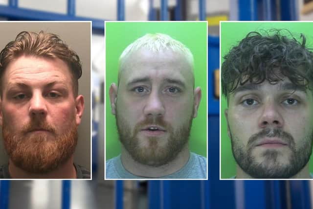 Jake Hodgetts, Andrew Gaskin and Terry Nichol have been jailed for a combined total of 59 months after admitting to burglary.