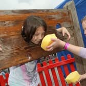 Friends Julia Kowalczyk and Freya Strouther enjoyed lots of sponge-throwing fun in the stocks at the big Mansfield Day event last Saturday. Now check out our guide to what to do and where to go on this, the last weekend before the end of the school summer holidays,