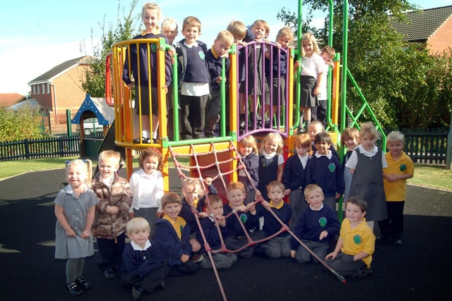 Pupils at Gateford Park School in Worksop in 2007.
