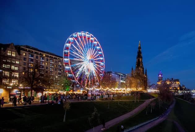 Edinburgh Christmas Market stretches across much of central Edinburgh, with its usual spot on East Princes Street Gardens but also new locations on West Princes Street Gardens and George Street. The expanded area has opened new opportunities for food and drink stalls for locals and tourists to enjoy.