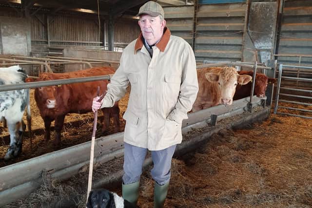 John Wilks back on his Shireoaks Farm after his near-death experience at Bassetlaw Hospital