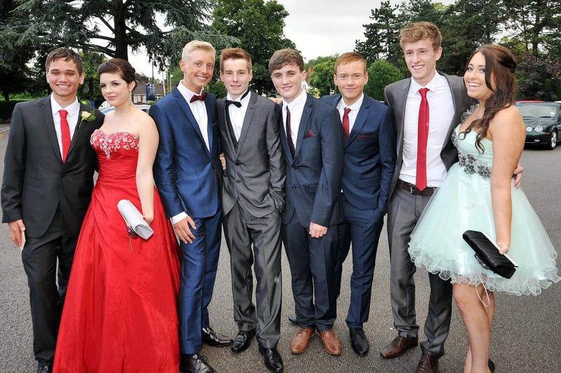 The best dresses and sharpest suits were on display as pupils dressed in their finery.