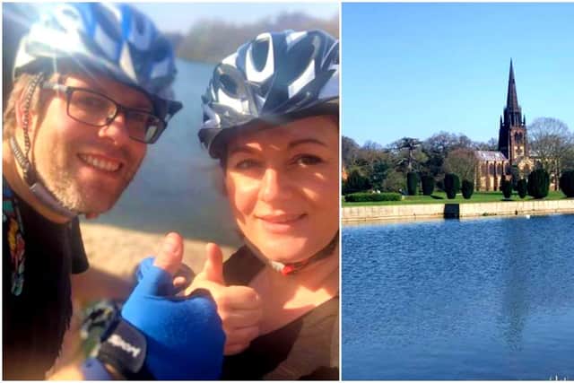 Worksop residents Raeanne and Keir Foster enjoyed a sunny bike ride in Clumber Park for Keir's birthday today.