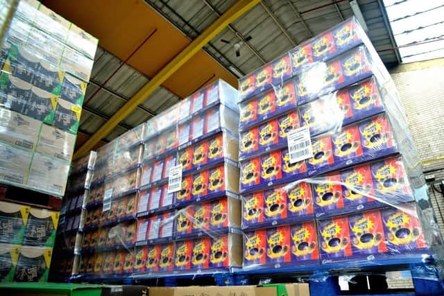 More than 400,000 Easter eggs have been dispatched from the Co-op's food distribution centre to stores around the UK.