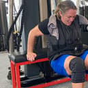 Part of the challenge included a total of 900 reps of different exercises while wearing a weighted vest.