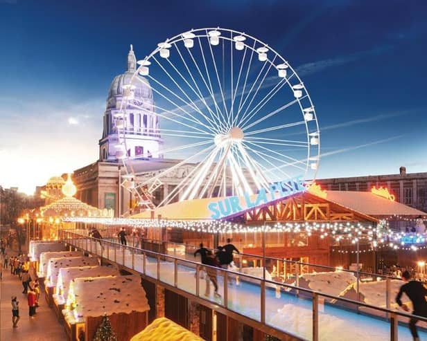 The sky skate ice path will be one of the spectacular new attractions at this year's Winter Wonderland in Nottingham