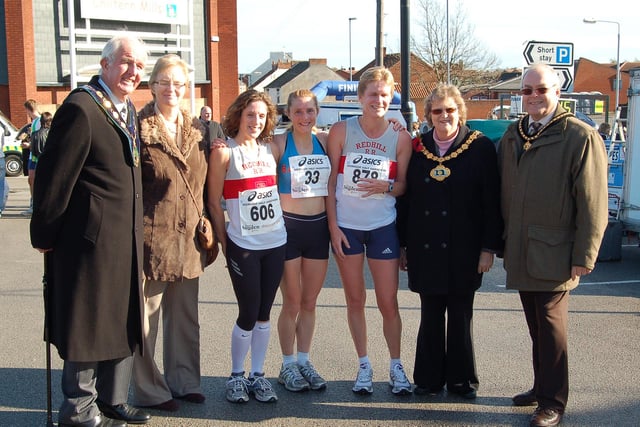 ...and with the top three female finishers.