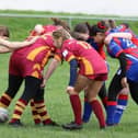 The U13s Girls team in action during their 2023 season.