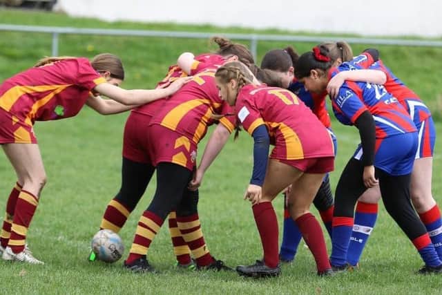 The U13s Girls team in action during their 2023 season.
