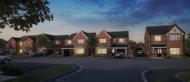The new 180 house Rippon Homes development, off Blyth Road.