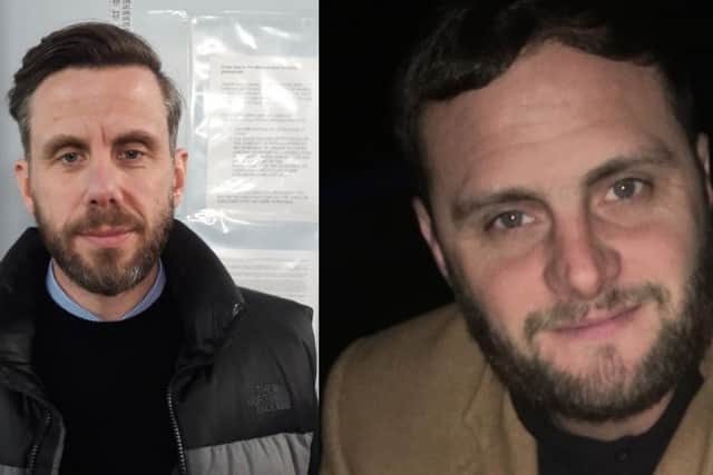 Gary Kupinskyj (left) was jailed for 12 months and banned from driving for two years after causing the death of dad-of-three David Stokes (right) by careless driving on the Rainworth bypass.