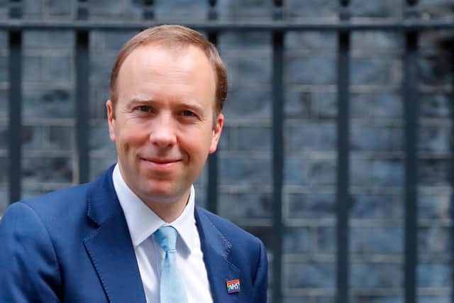 Britain's Health Secretary Matt Hancock leaves 10 Downing Street. The Government admitted increasing demand for coronavirus tests was posing problems after hospital bosses warned delays in the system were jeopardising healthcare services (Photo by TOLGA AKMEN/AFP via Getty Images)