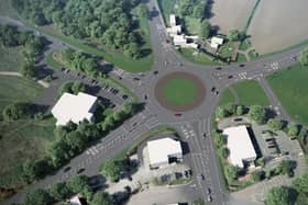 A Nottinghamshire Council visualisation of the Ollerton Roundabout improvements. (Photo by: Nottinghamshire Council)