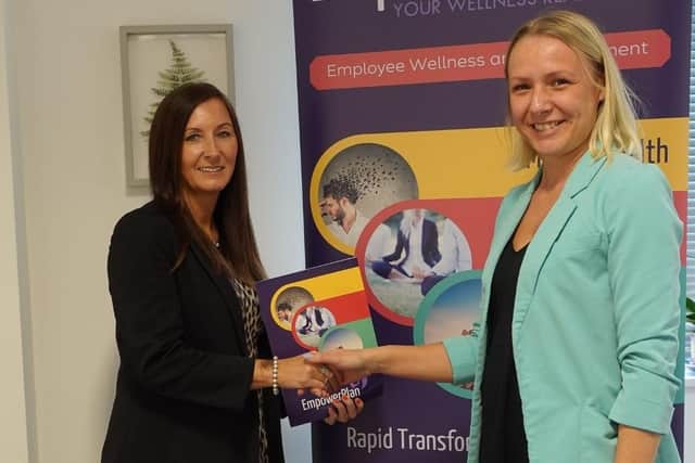 Vicky Waring, director of Home Instead Retford, and Nadine McCabe, managing director of EmpowerPlan Ltd.