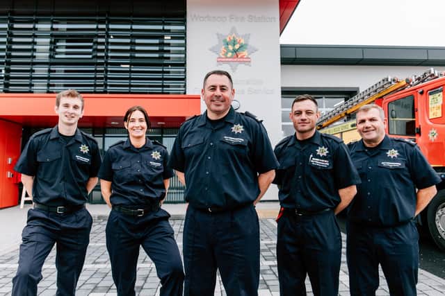 Firefighters who will be based at the new station.
