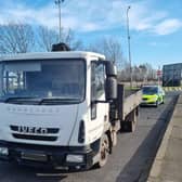 Thde driver abandoned his truck on a live lane of the M1 in Derbyshire