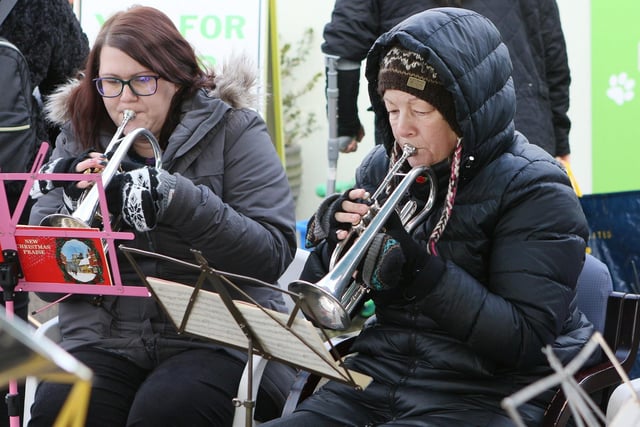 Carols were provided by Thorpe Hesley Brass Band.