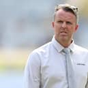 Former England cricketer and broadcaster Graeme Swann during day four of the 4th Test Match between India and England at JSCA International Stadium Complex on February 26, 2024 in Ranchi, India. (Photo by Gareth Copley/Getty Images)