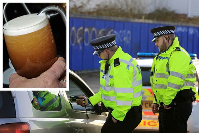 The number of roadside breath tests in Nottinghamshire has fallen sharply