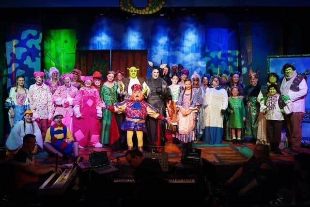 The Society's 2024 performance of Shrek: The Musical.
