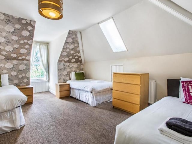 This is the second bedroom on the second floor. As you can see, there is lots of room for guests who might want to stay over.