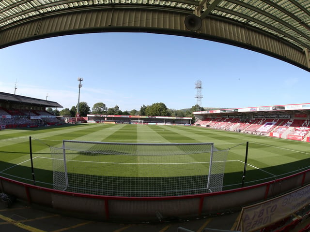 Capacity: 7,200; Average home attendance: 4,149; Average percentage filled: 56%
