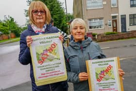 Maxine Dixon and Dawn Walton.protest against the planned development