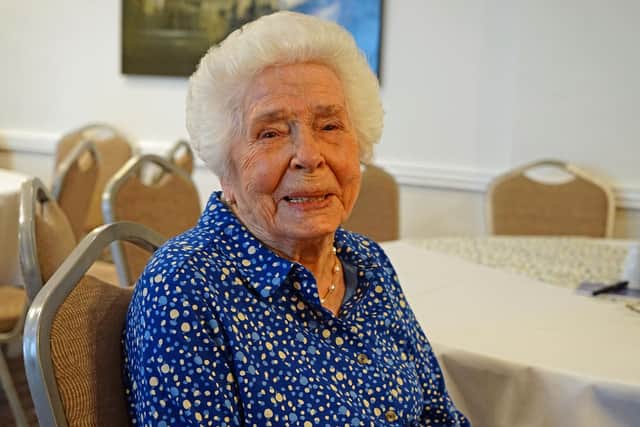 Elizabeth Shillito celebrates her 100th birthday party held at the Lion Hotel and Restaurant, Worksop.