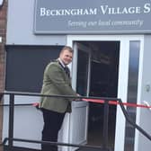 The new shop was officially opened on May 18 by district councillor Jack Bowker.