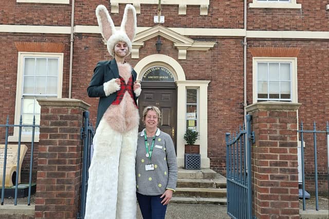 Outside the Bassetlaw Museum in Retford.