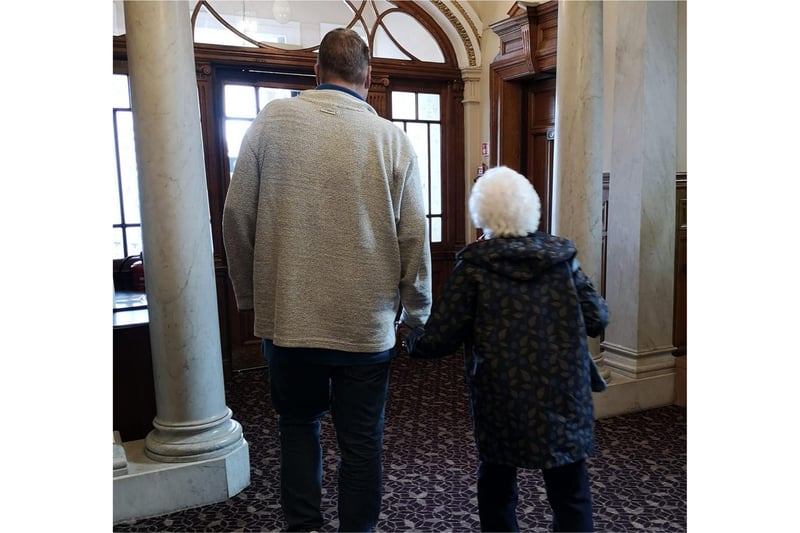 Davina Thomson shared this picture of a reunited gran and grandson.