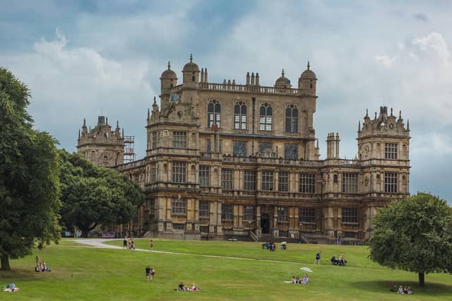 In The Dark Knight Rises (2012) directed by Christopher Nolan, starring Christian Bale as Bruce Wayne/Batman, Wollaton Hall serves as Batman's Wayne Manor.