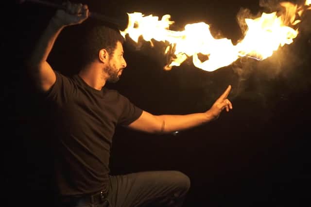 The Bluebell Wood Children's Hospice Bonfire Night experience featured a dancer from Rational Arts and a huge fireworks display courtesy of Fantastic Fireworks.