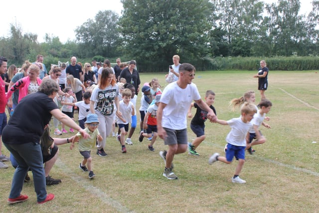 Children, staff and parents at St Joseph's raised over £1,200 for Children's Heart Unit Fund with a fun run.